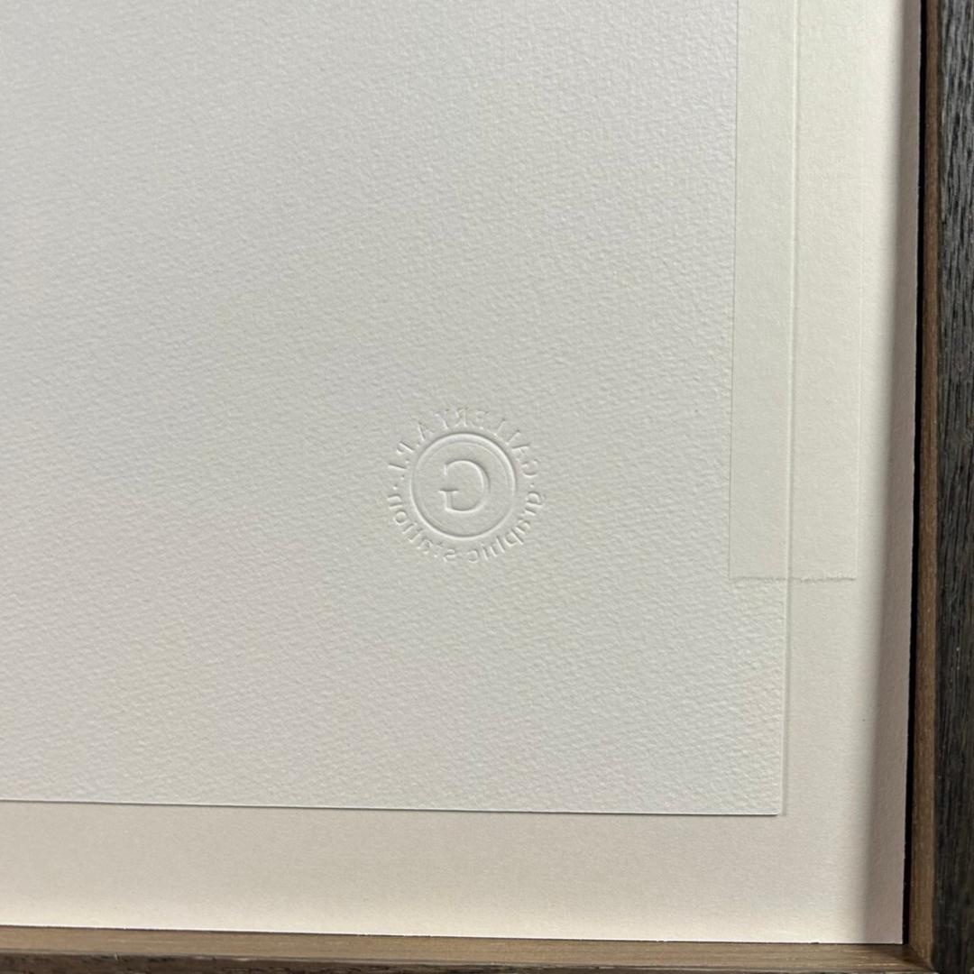 美品 久保修「町屋の四季」ジクレー版画 直筆サイン入り 額縁入り 新品同様