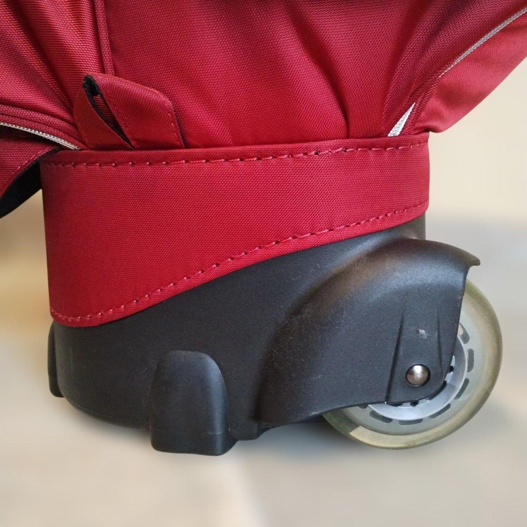 キャディバッグ キャスター付き 【使用1回のみ】 コンバース レッド 8.5型
