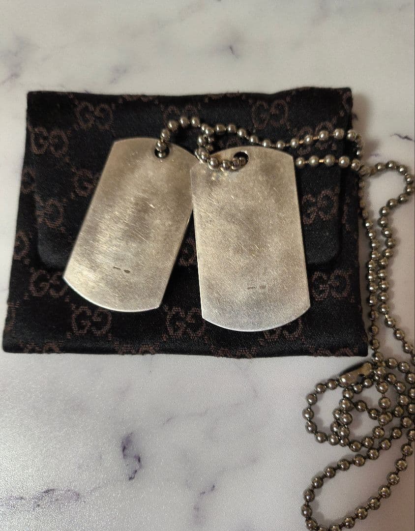 GUCCI グッチ ドッグタグ ネックレス シルバー アクセサリー 925