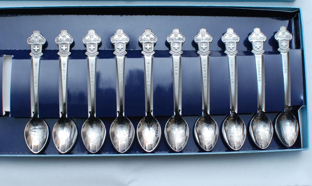 新品　ロレックス　ブッフェラー　スプーンセット　10本