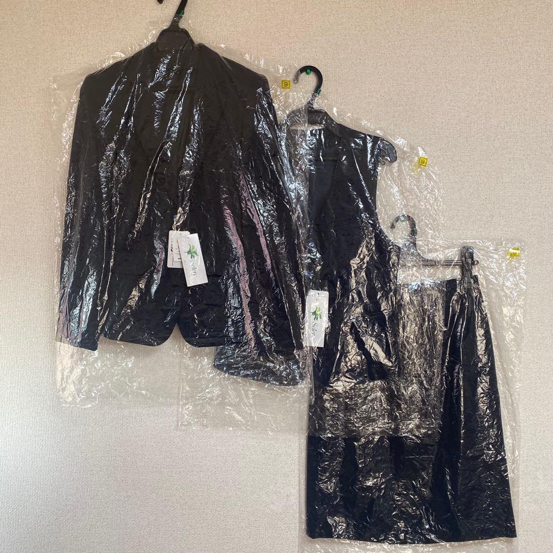 【新品タグ付き】セロリー 事務服 9号 ジャケット ベスト スカート ネイビー