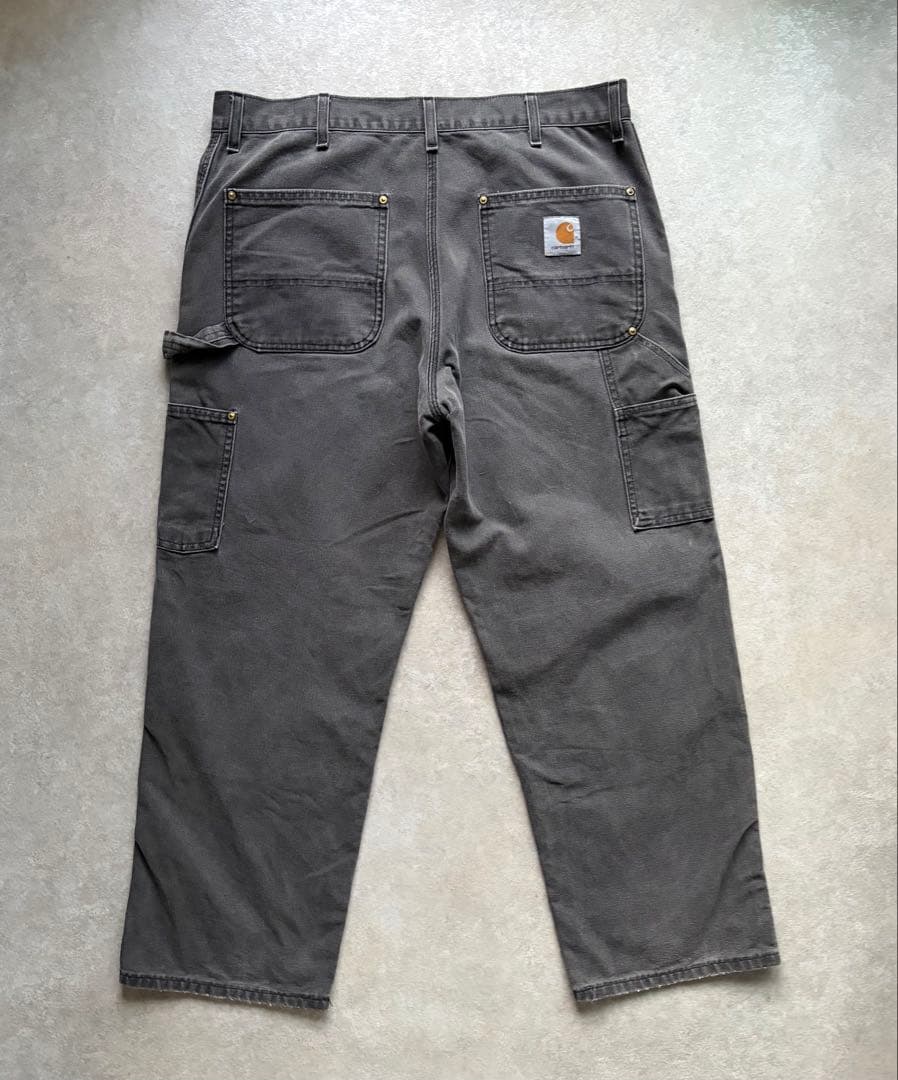 ヒ*ロ様 90s carhartt カーハート ダブルニー　ブラックW36×30