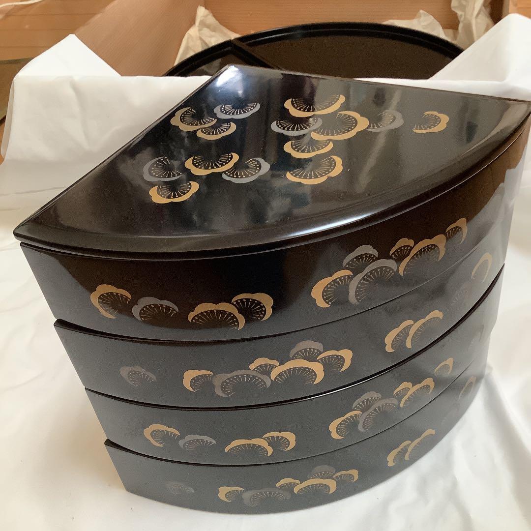 塩田慶四郎　お屠蘇器　一揃え　漆器　アンティーク　骨董