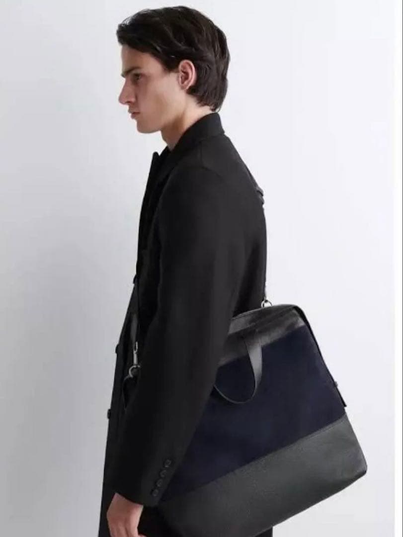 COS CITY MESSENGER BAG スウェード レザーバッグ
