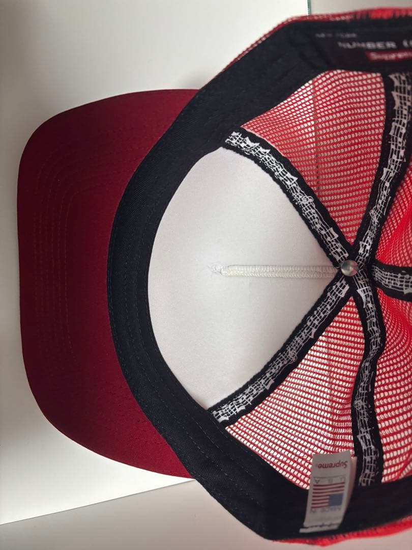 Supreme xナンバーナイン x ミッキー キャップ Red