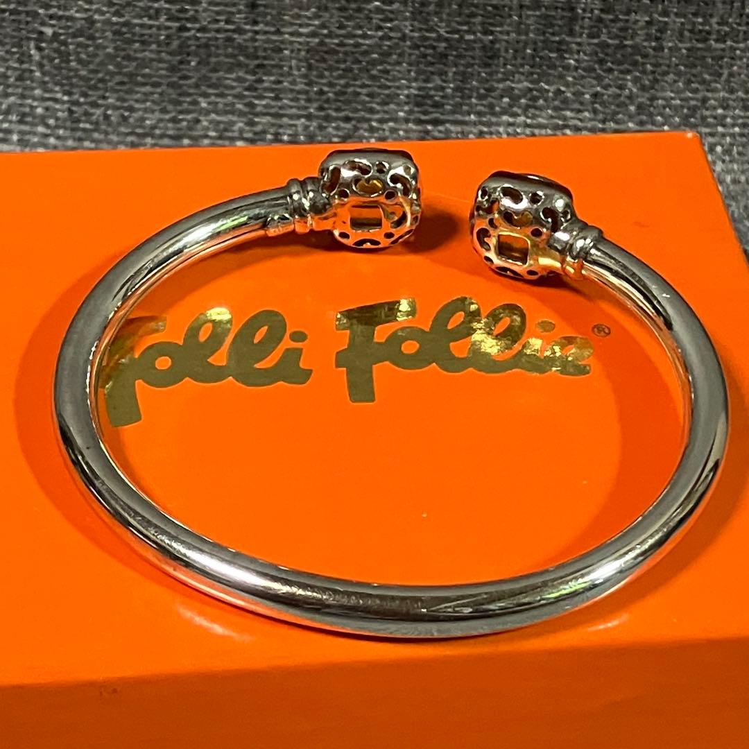 良品◎レア!! フォリフォリ シルバー925 バングル アンバーカラー