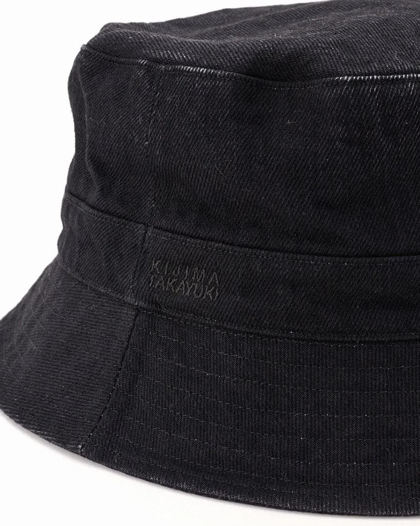 帽子 KIJIMA TAKAYUKI BLACK DENIM BUCKET HAT 2