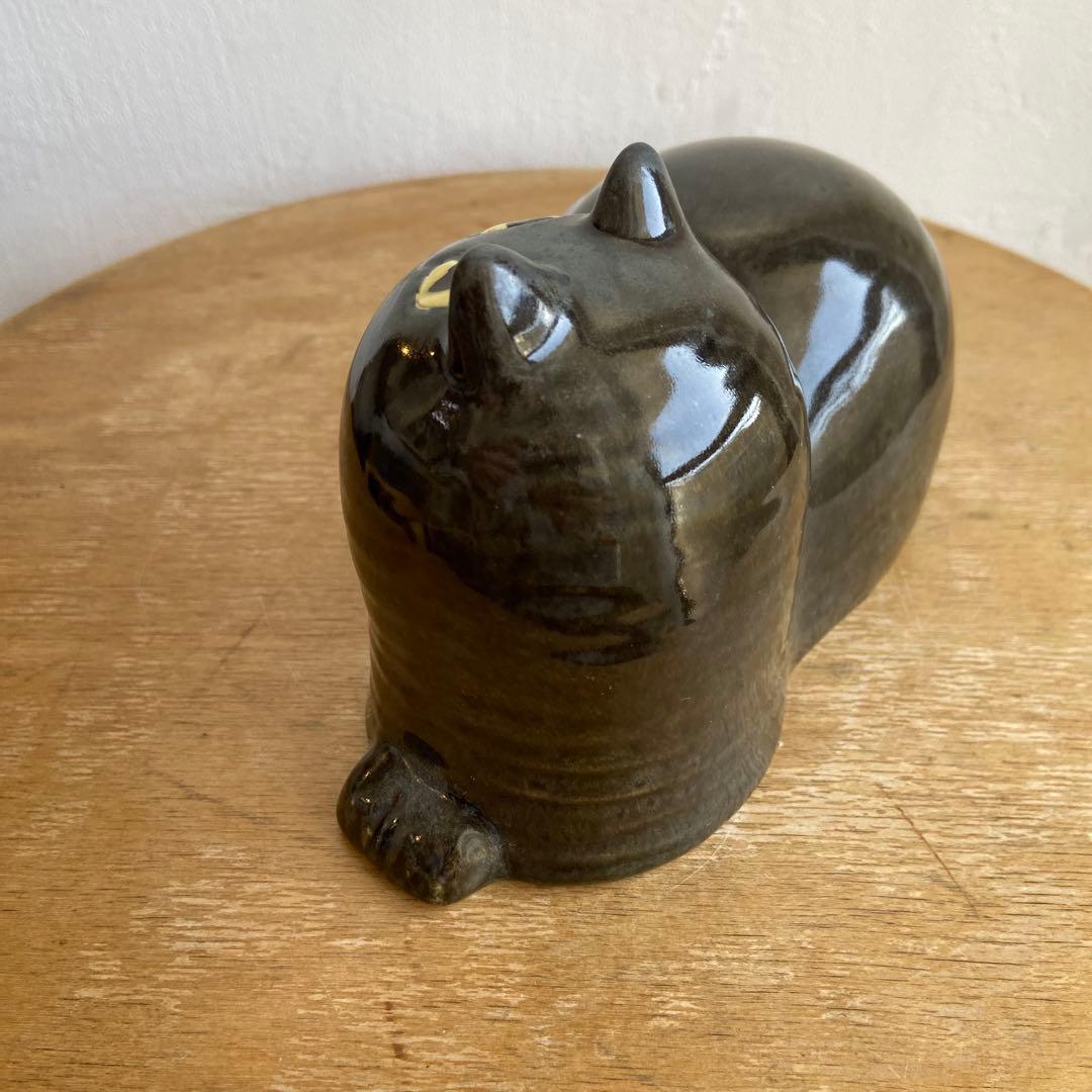 リサラーソン　じゃまをする猫　マイ　maj ツヤありブラック　scope