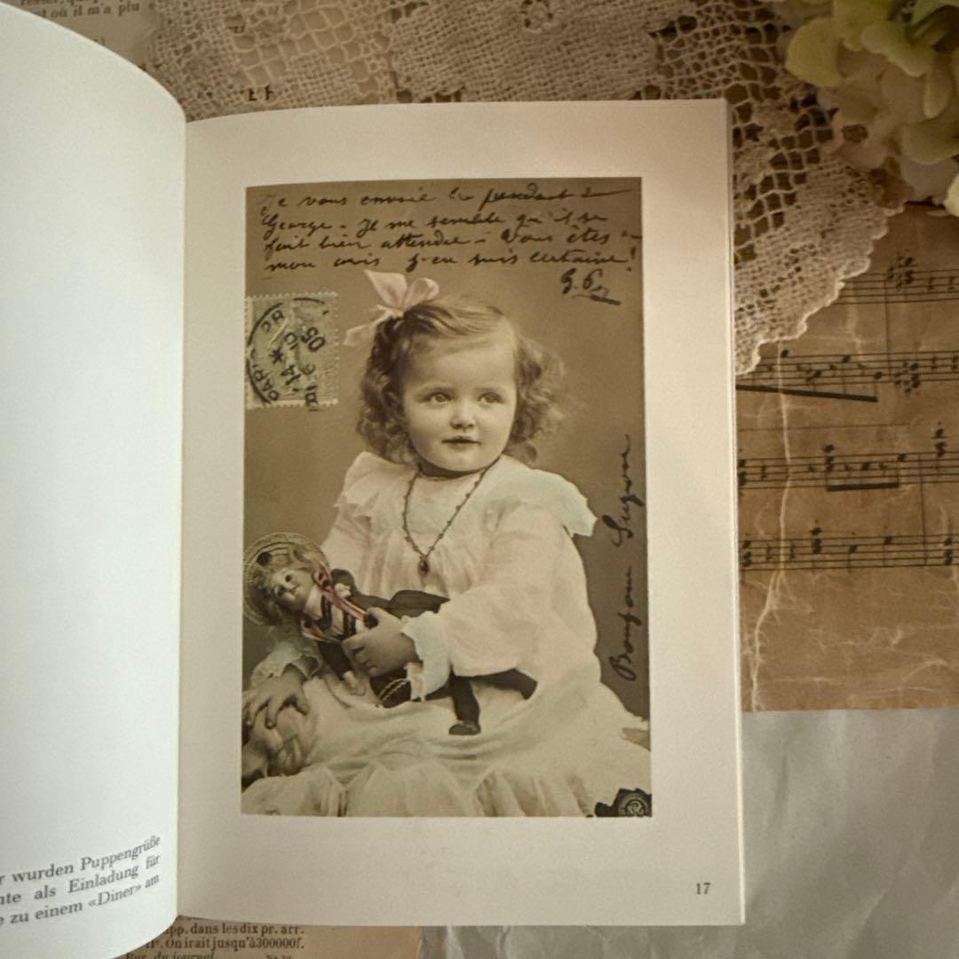 入手困難★美しい少女と人形のビンテージ写真集ヴィクトリアン洋書ジャンクジャーナル