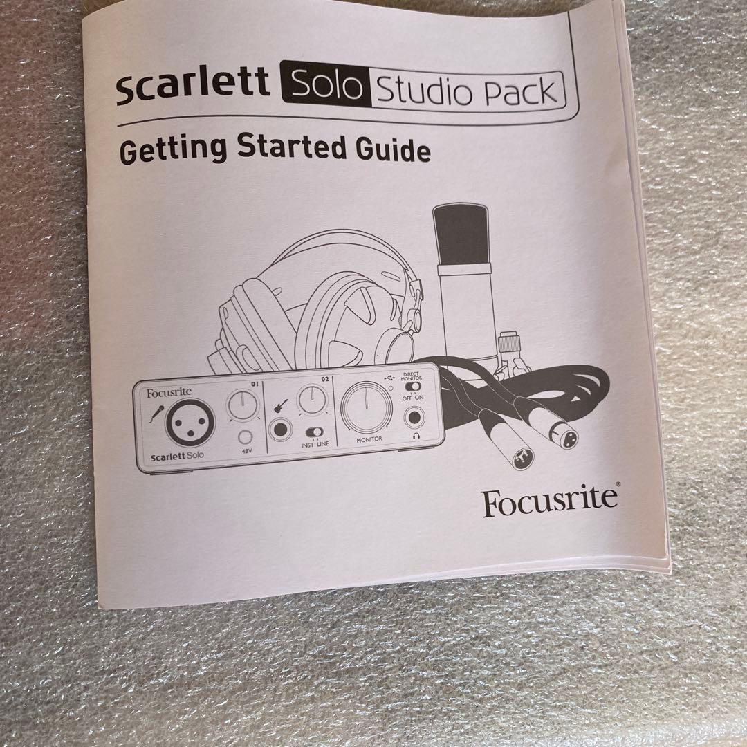 DTM・DAW Scarlett Solo Studio Pack