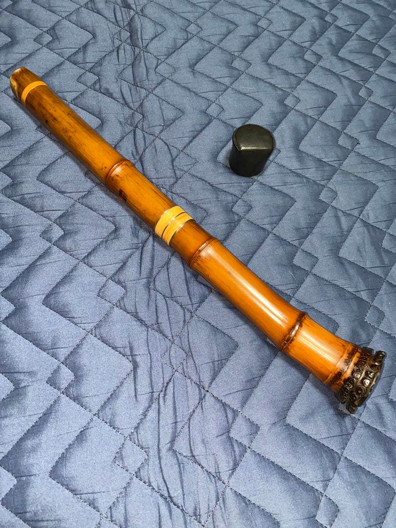 粹鏡銘　尺八6寸菅