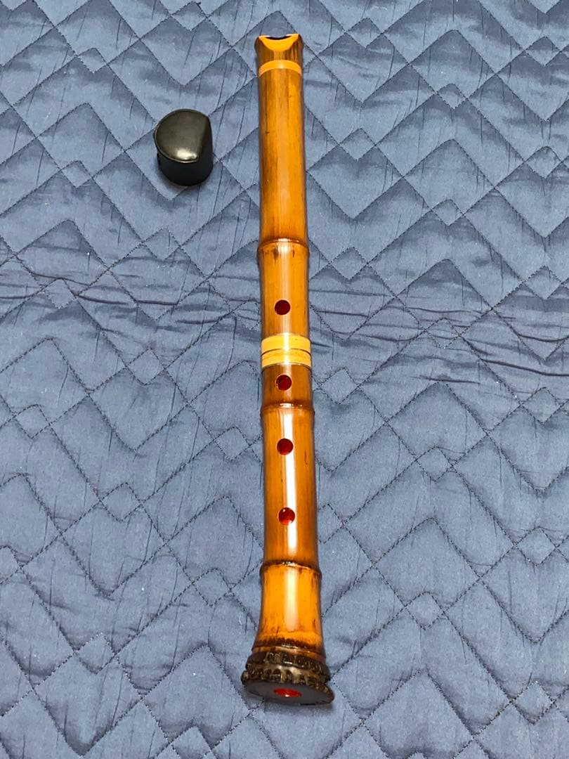 粹鏡銘　尺八6寸菅