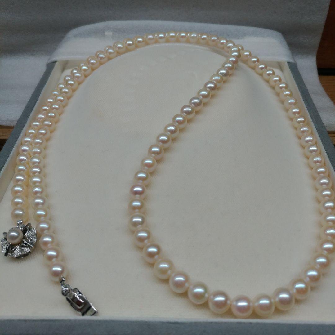 本真珠ロングネックレス