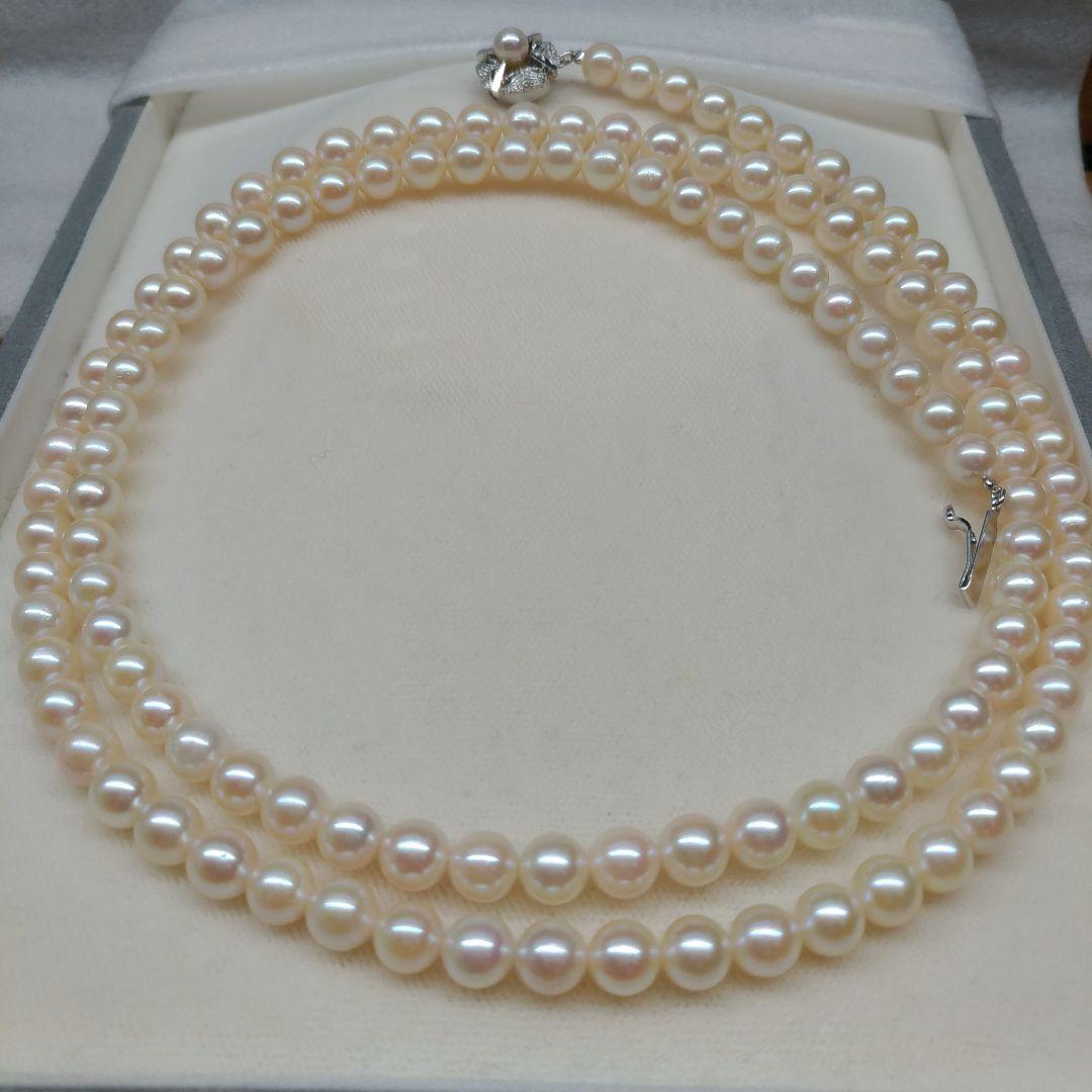 本真珠ロングネックレス