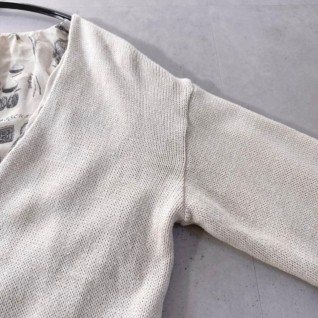 定価2.2万BEARDSLEYビアズリー長袖お菓子プリントカーディガン