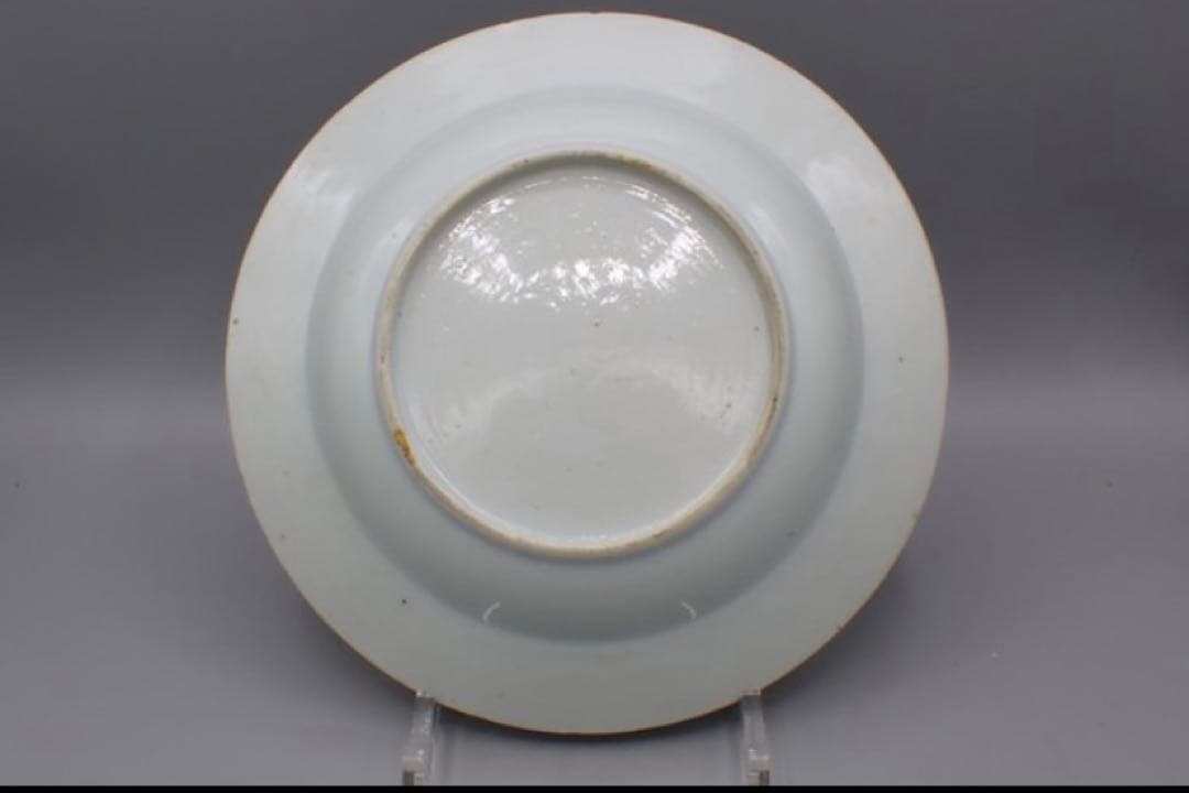 中国古美術品　清の乾隆時代　粉彩皿　本物保証 23cm