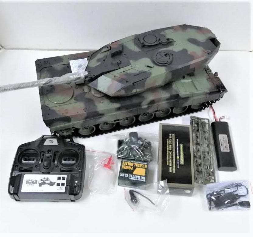 訳あり1/16戦車ラジ今　ドイツレオパルド　ヘンロン基板7.0