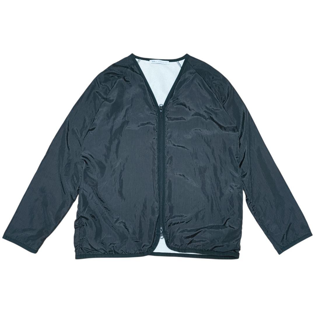 ロンハーマン　sizeM　ナイロンジャケット　ノーカラー　ダブルジップ　黒