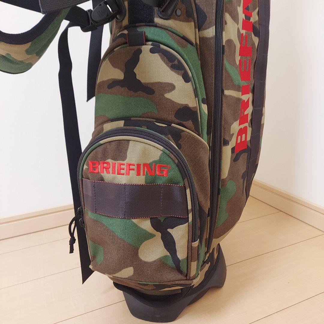 BRIEFING ブリーフィング キャディバッグ スタンド カモフラ ★美品