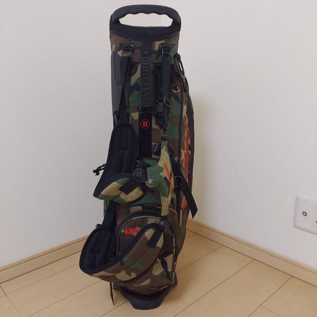 BRIEFING ブリーフィング キャディバッグ スタンド カモフラ ★美品