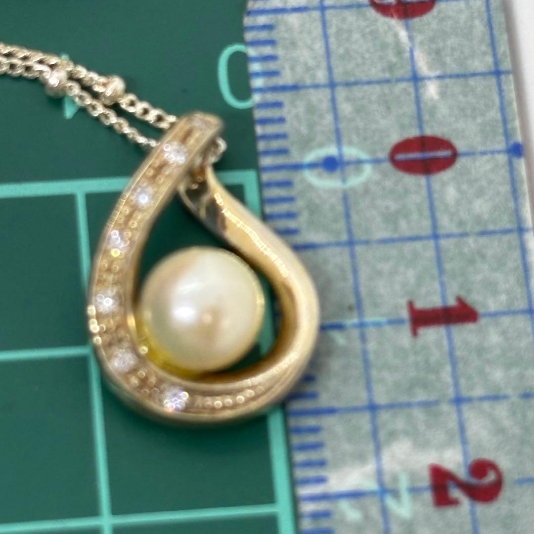 052904 シルバー　本真珠　ブローチ　ネックレス　セット