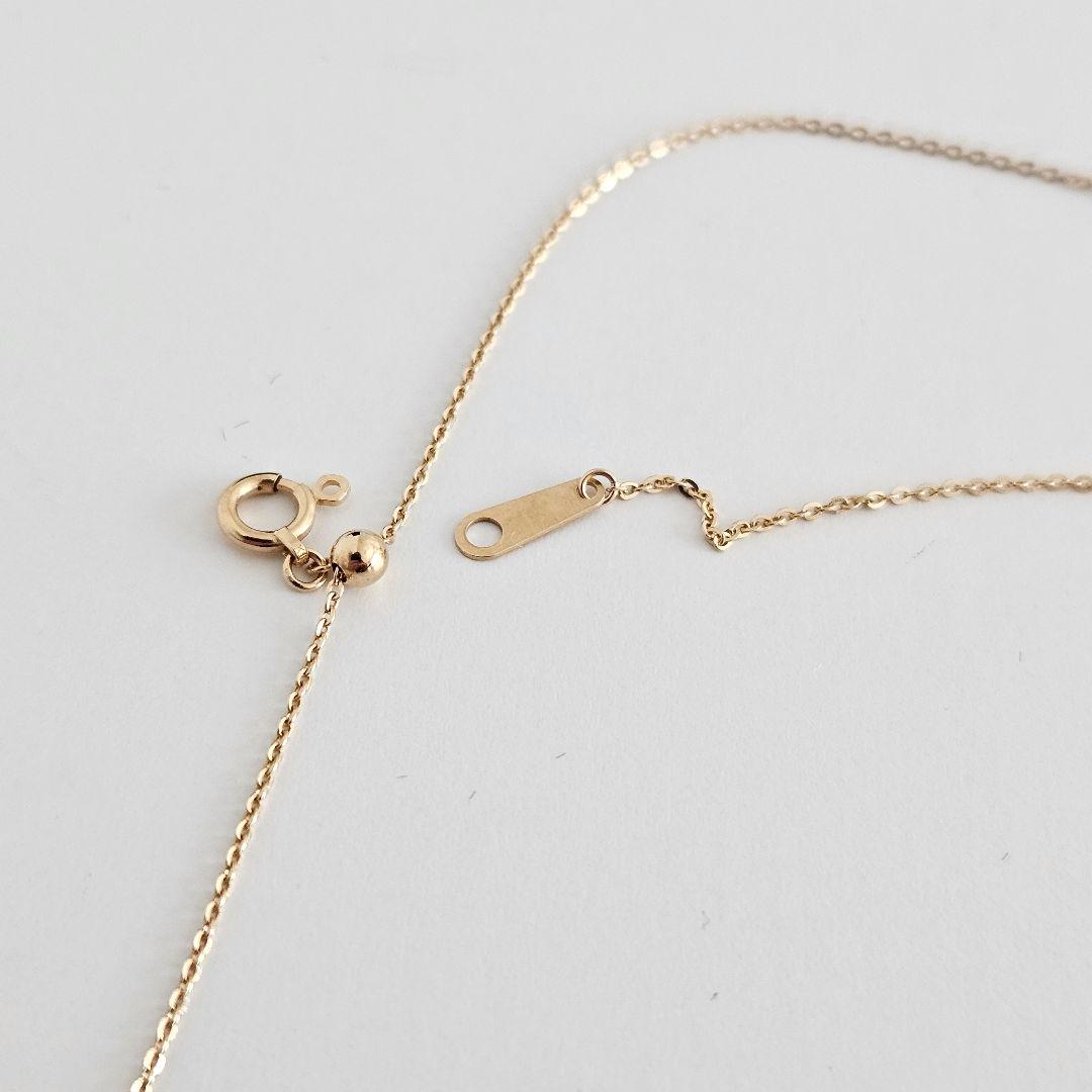 【まゆ】天然ダイヤモンドネックレス K18 イエローゴールド