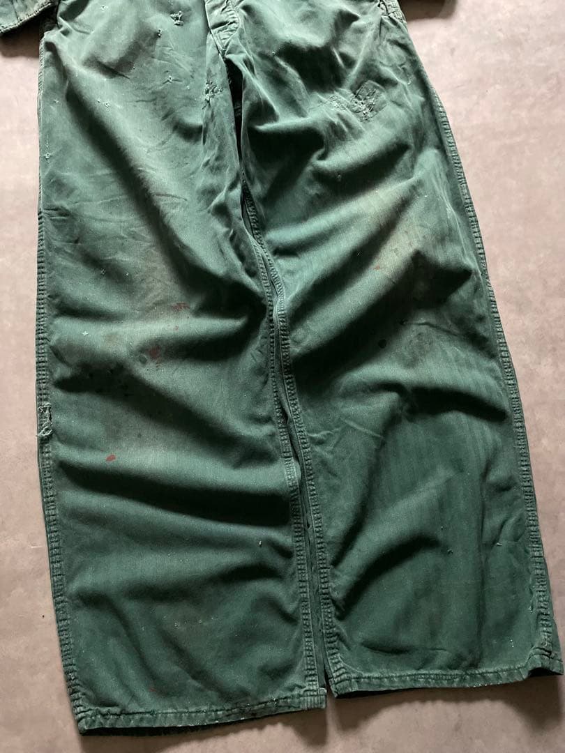 さ*う様 50s US製 HBT ワーク オールインワン つなぎ カバーオール