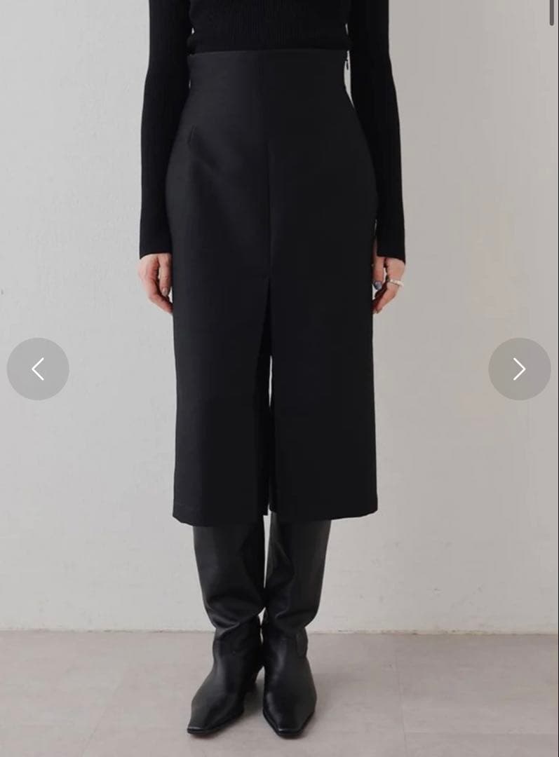 2025今季完売定価3.3万★ウィムガゼット ハーフパンツ　36 黒ハイウエスト