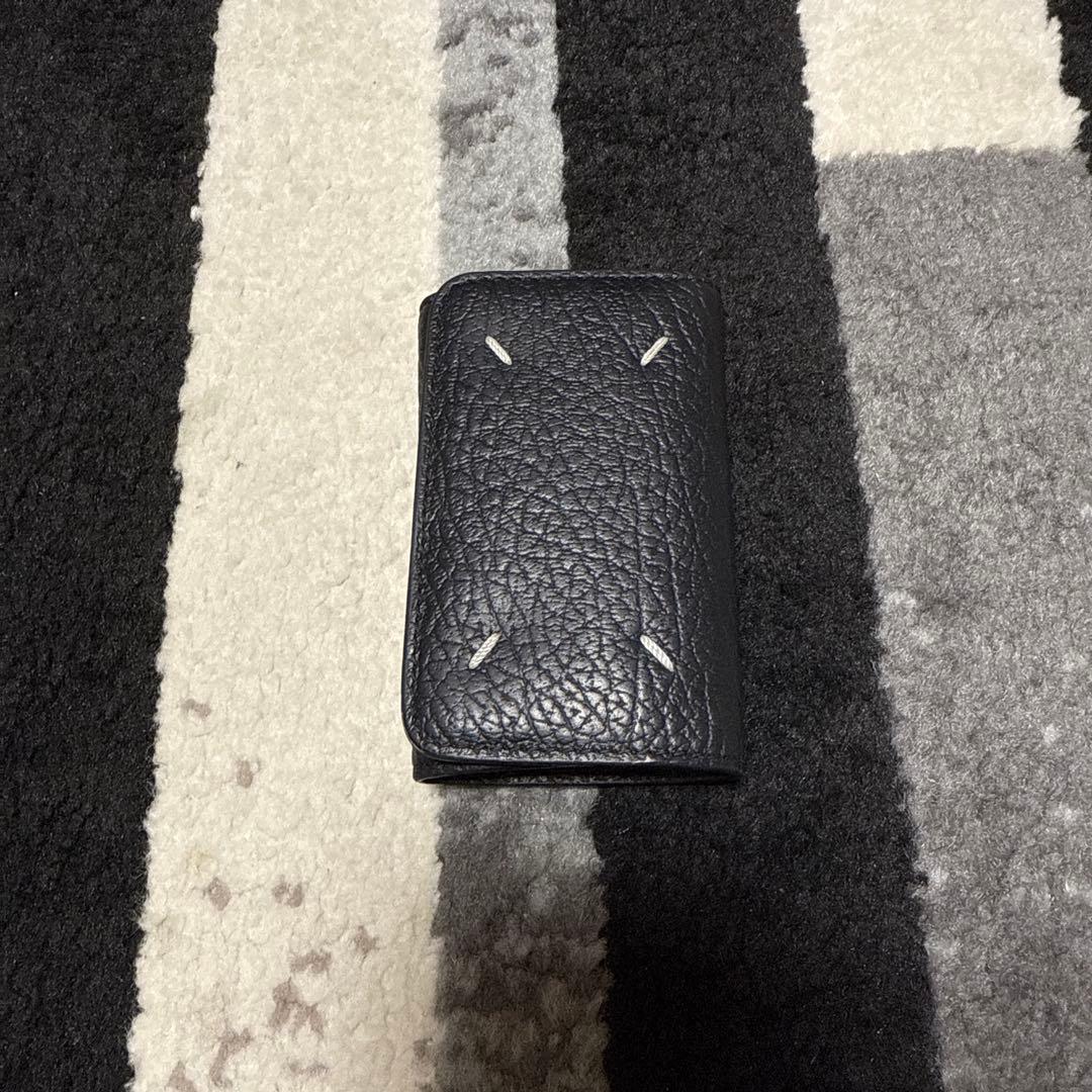 Maison Margiela ブラック レザー キーケース