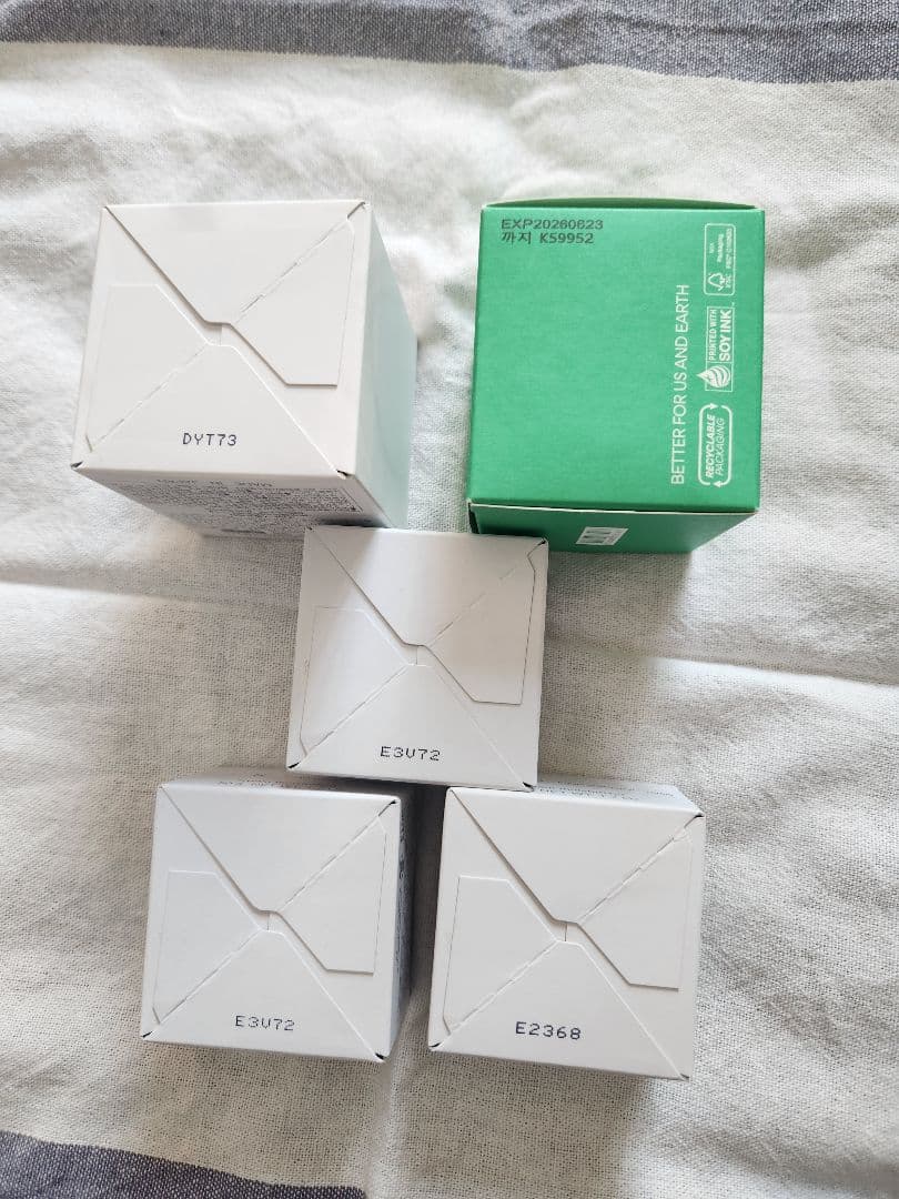 オルビスユードット　クリームモイスチャライザー、オフクリーム、イニスフリークレイ