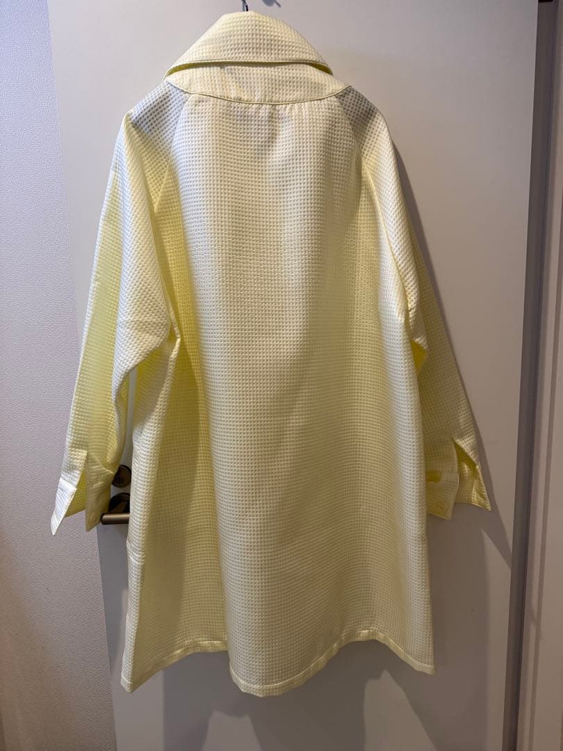 日本製RANDY イエロー チェック柄 ロングコート美品