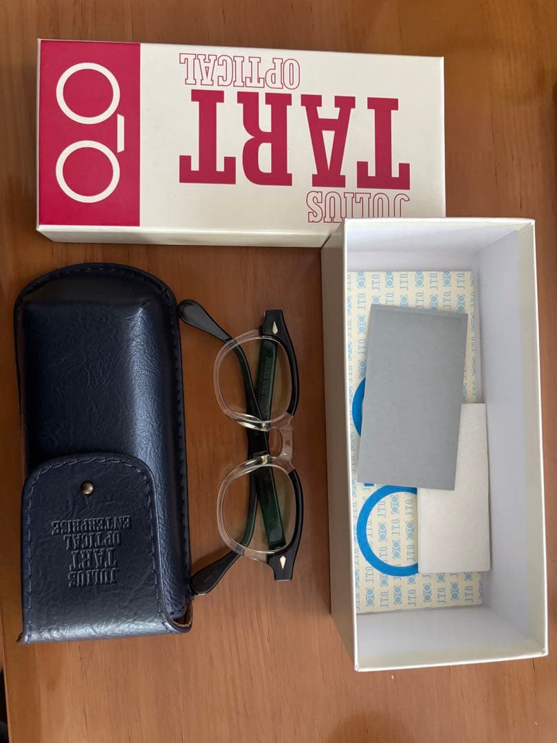 JULIUS TART OPTICAL ファッションメガネ ブラック/クリア