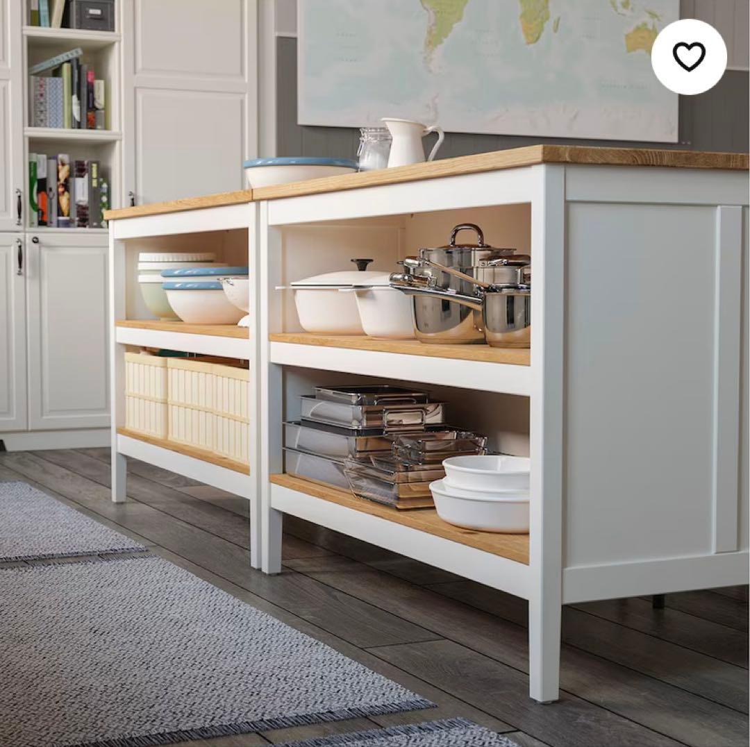 【Depooo】 IKEAアイランドキッチン　トルンヴィーケン