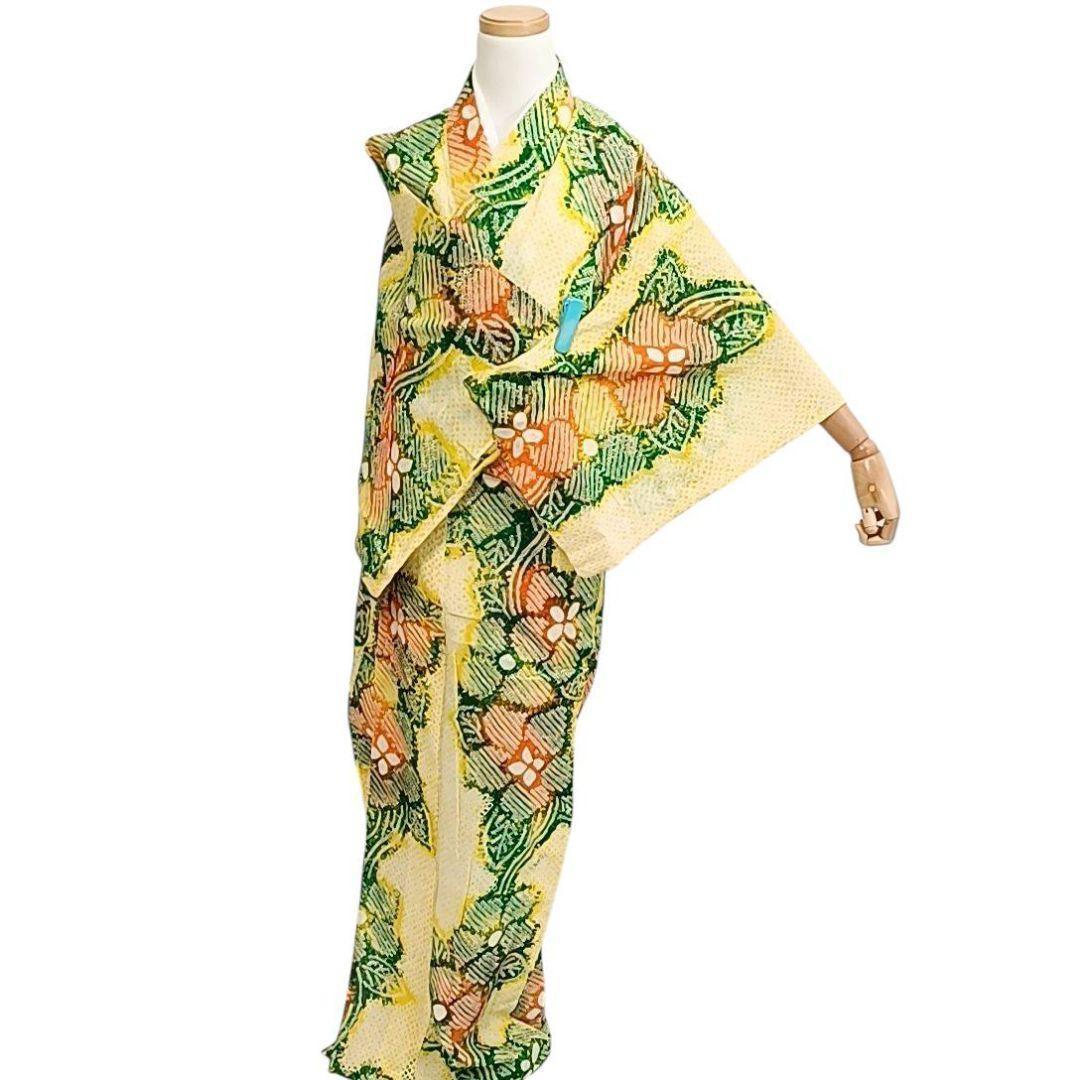 LULU67 有松鳴海絞り 黄色 浴衣 美品 人気色
