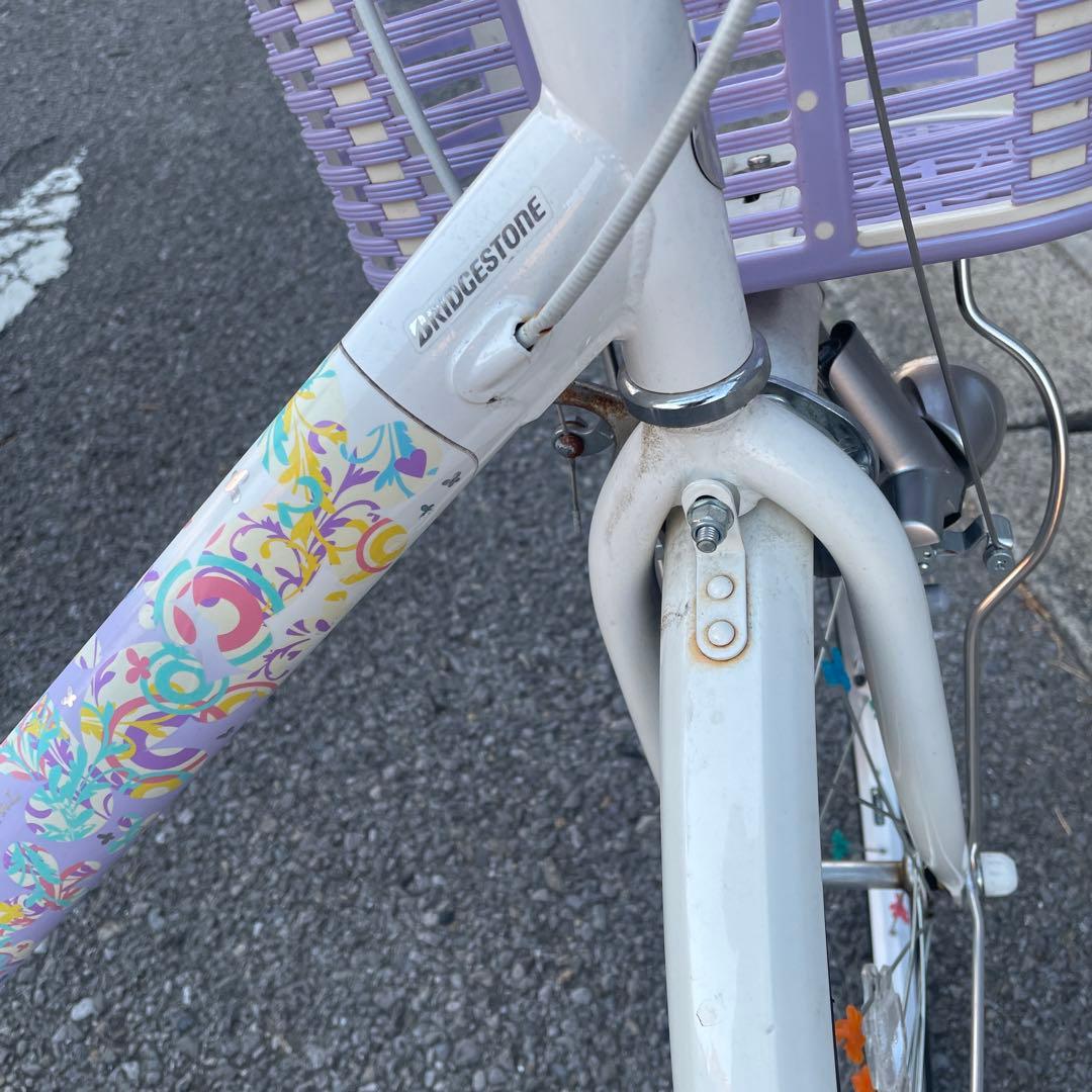 ブリヂストン 子供用自転車 紫 小学生子供用