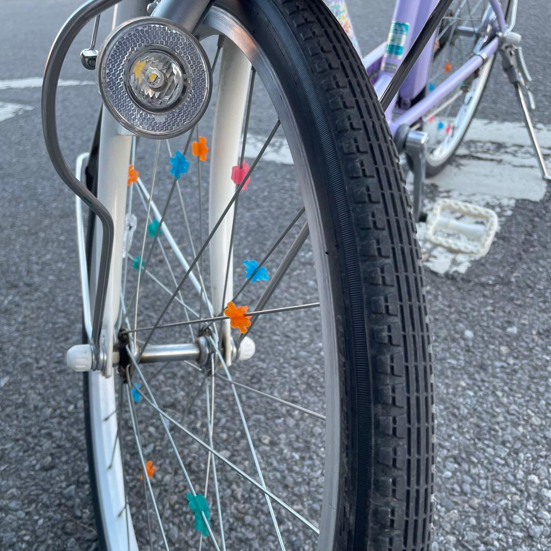 ブリヂストン 子供用自転車 紫 小学生子供用