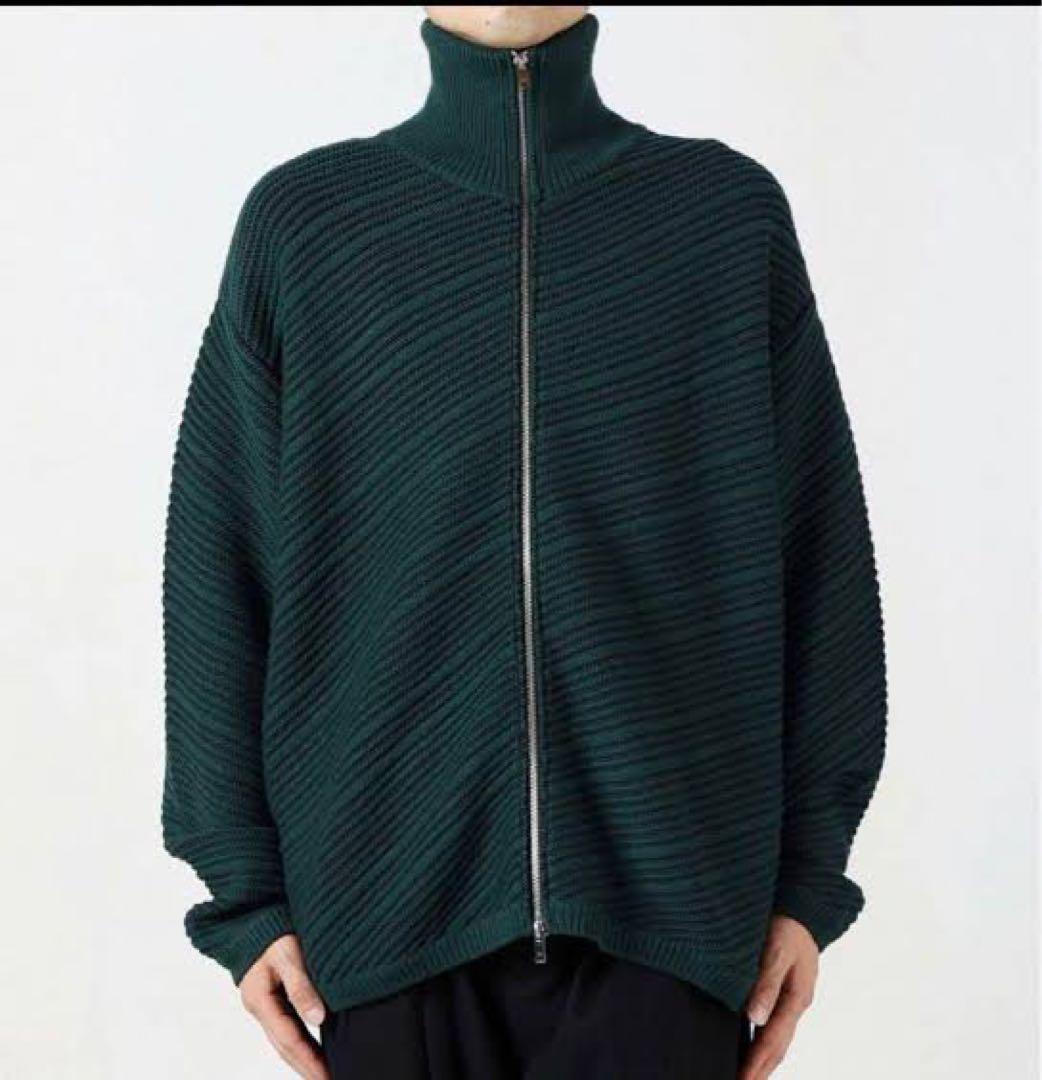 YOKE ヨークbias border ドライバーズ ニット カーディガン 黒