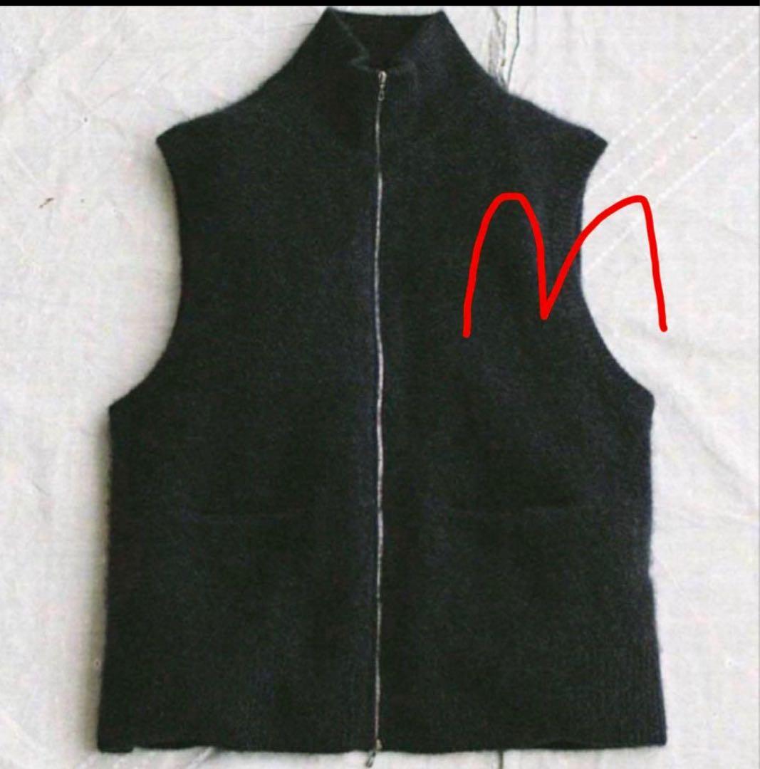 【LIDNM】CASHMERE HARD MILLED ZIP VEST