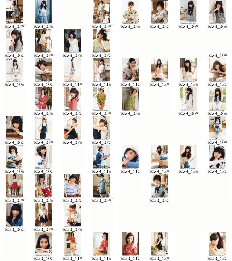 私立恵比寿中学 エビコレ 生写真 vol.1-30 （バラ売り可）