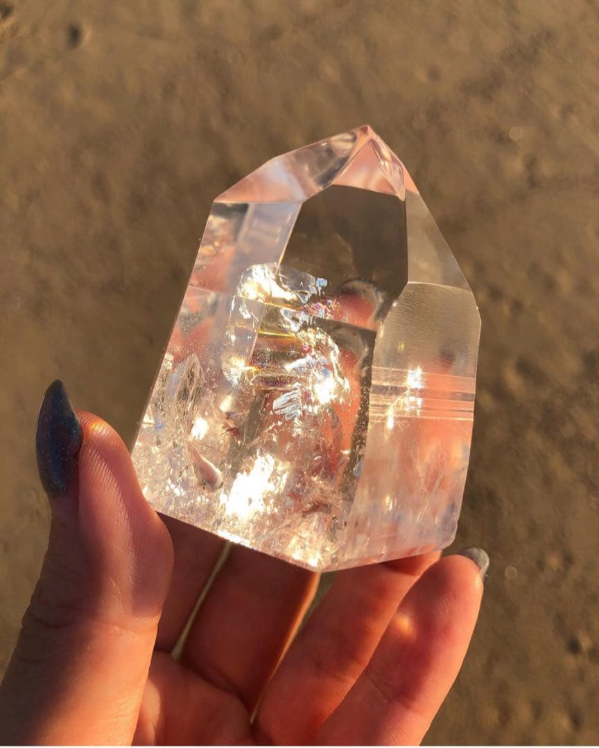 天然石　レムリアン　クオーツ　タワー　水晶　美品