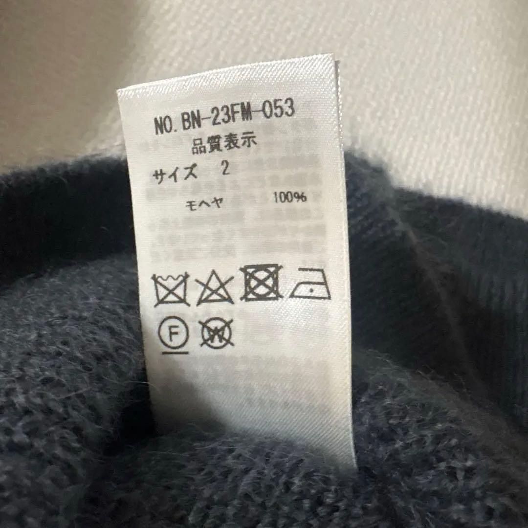 BATONER PURE MOHAIR100% POLO モヘヤ ニットポロ