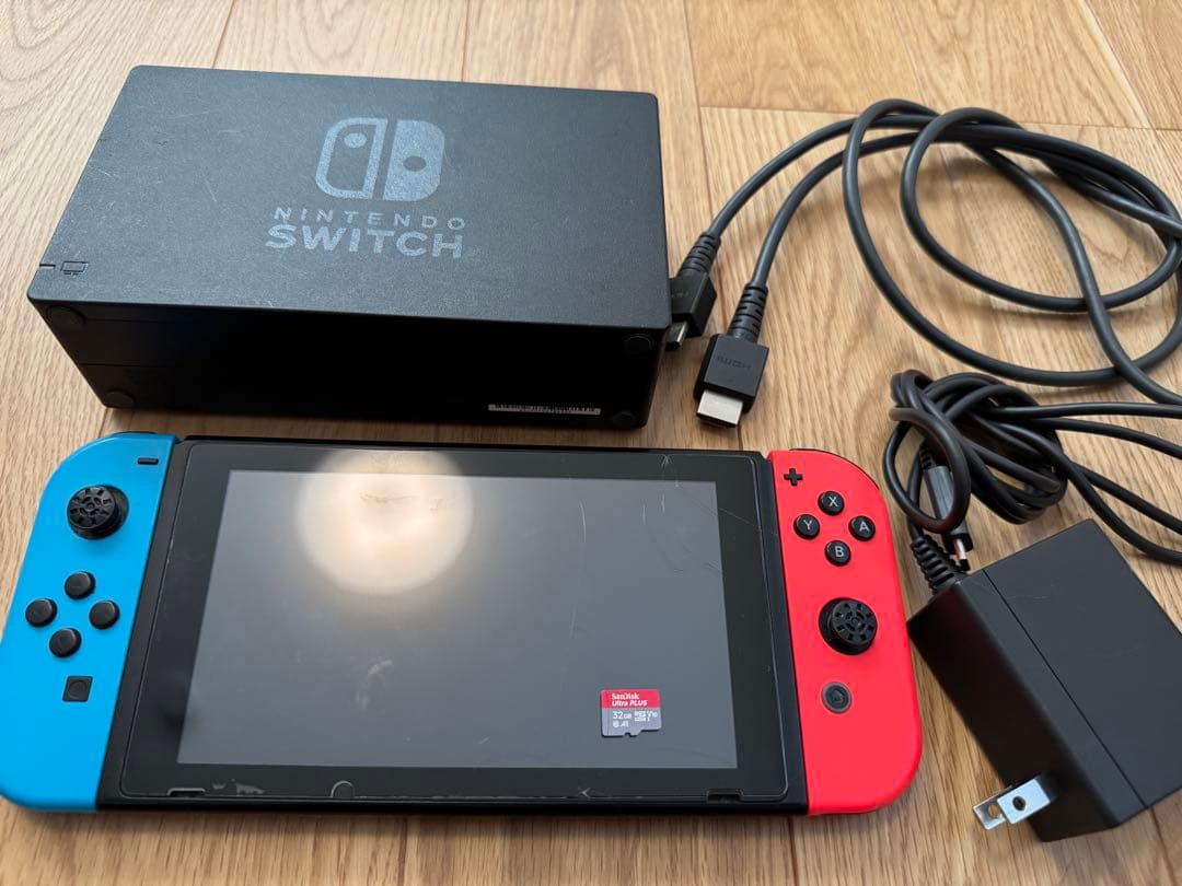 Nintendo Switch 本体/箱無し・付属品付き/未対策機
