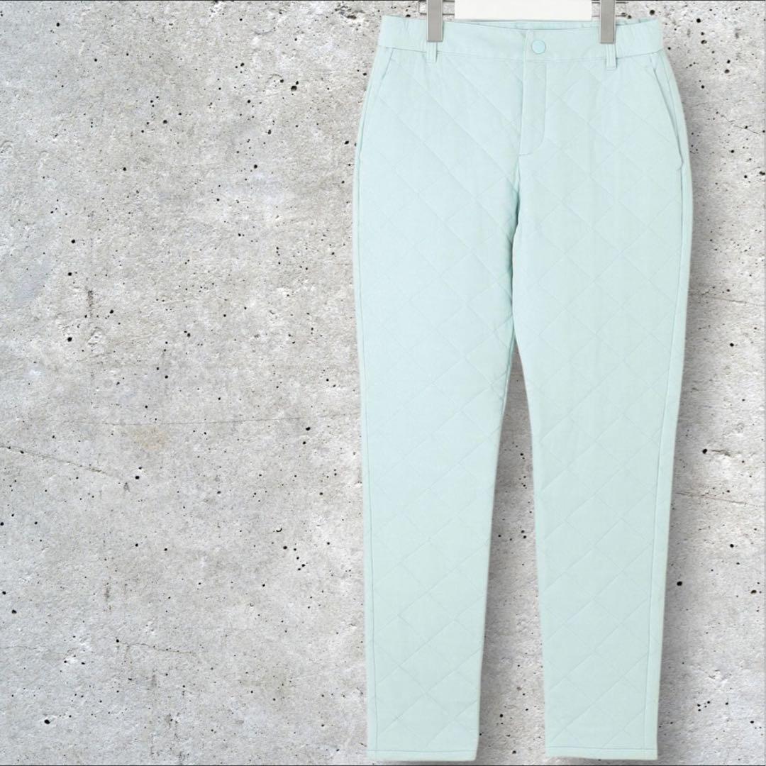 【新品未使用】23区ゴルフ M 高級ダイヤキルト 中綿ベーシックテーパードパンツ