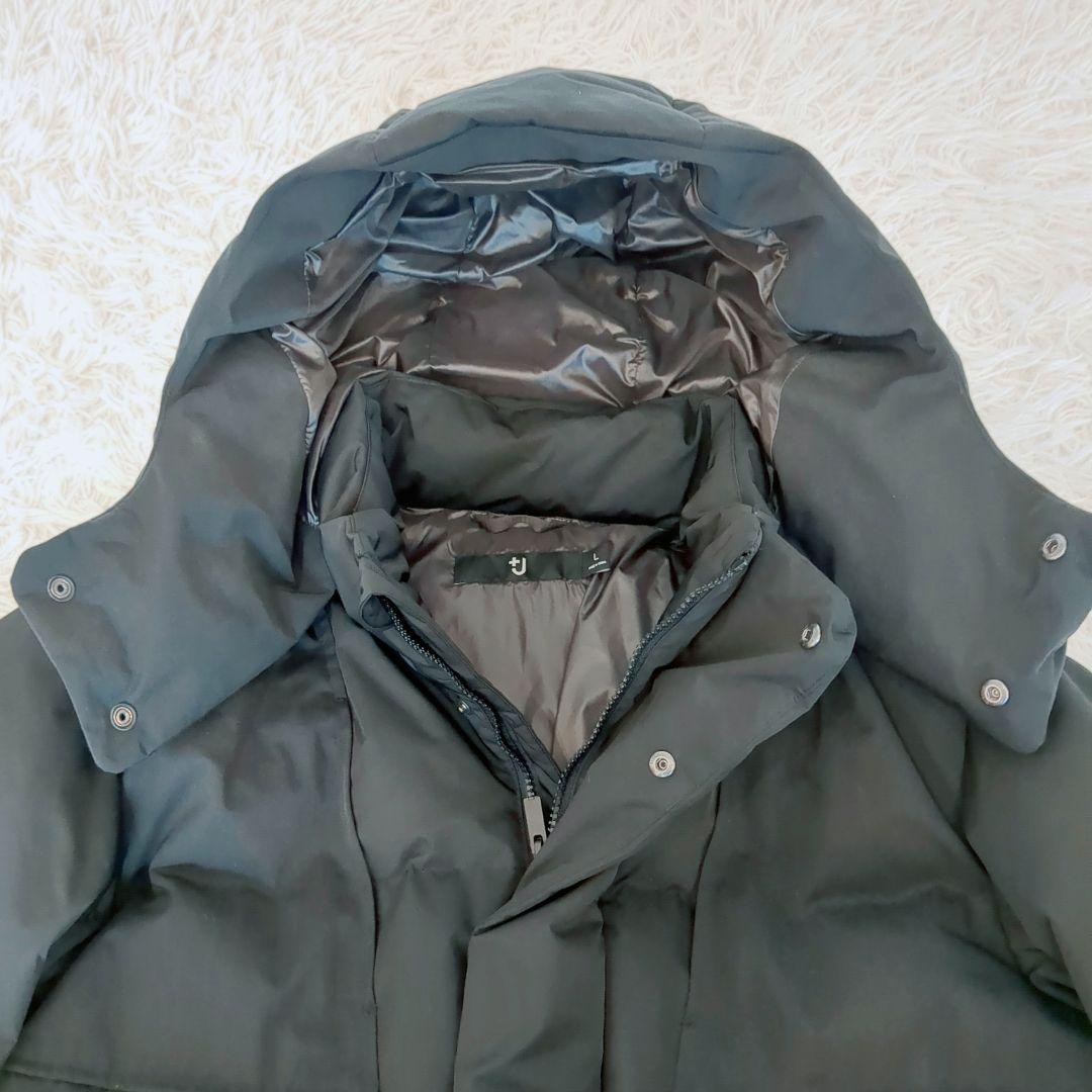 極美品✨️UNIQLO ＋J ダウンオーバーサイズパーカー　黒　L　ジルサンダー