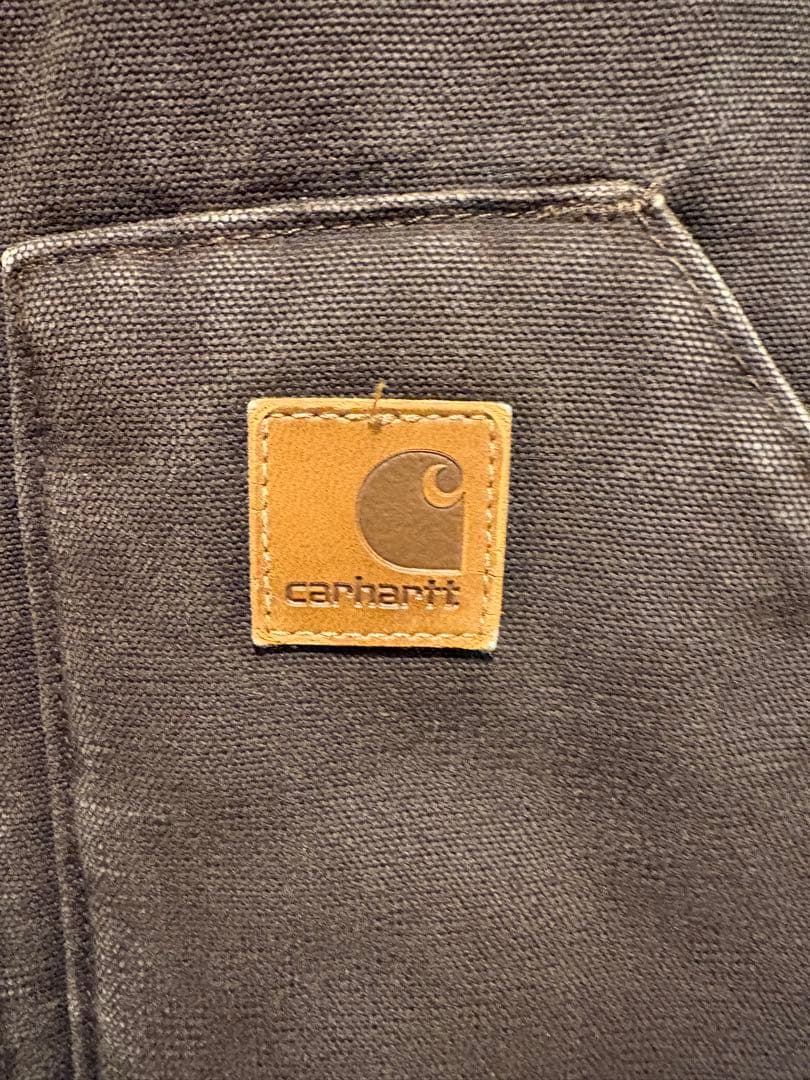Carhartt 　ダックベスト　ダークブラウン　メキシコ製　Sサイズ