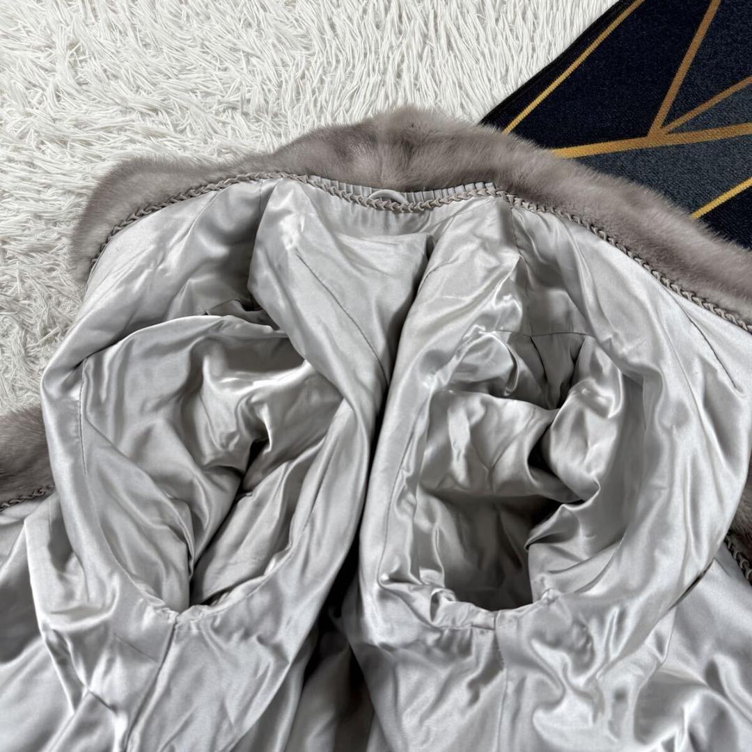 裾周り222㎝ サガロイヤル サファイアミンク フリル XL相当 AA032