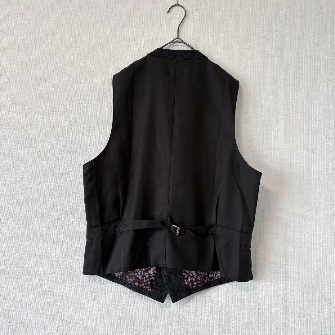 Paul Smith LONDON ジレ ベスト サイズXL 花柄裏地 ウール