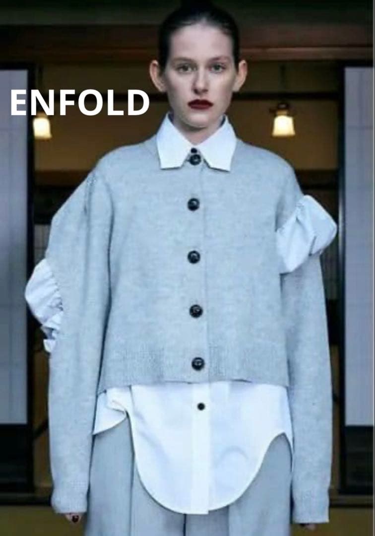 ENFOLD LAYERED CARDIGAN レイヤード カーディガン 38
