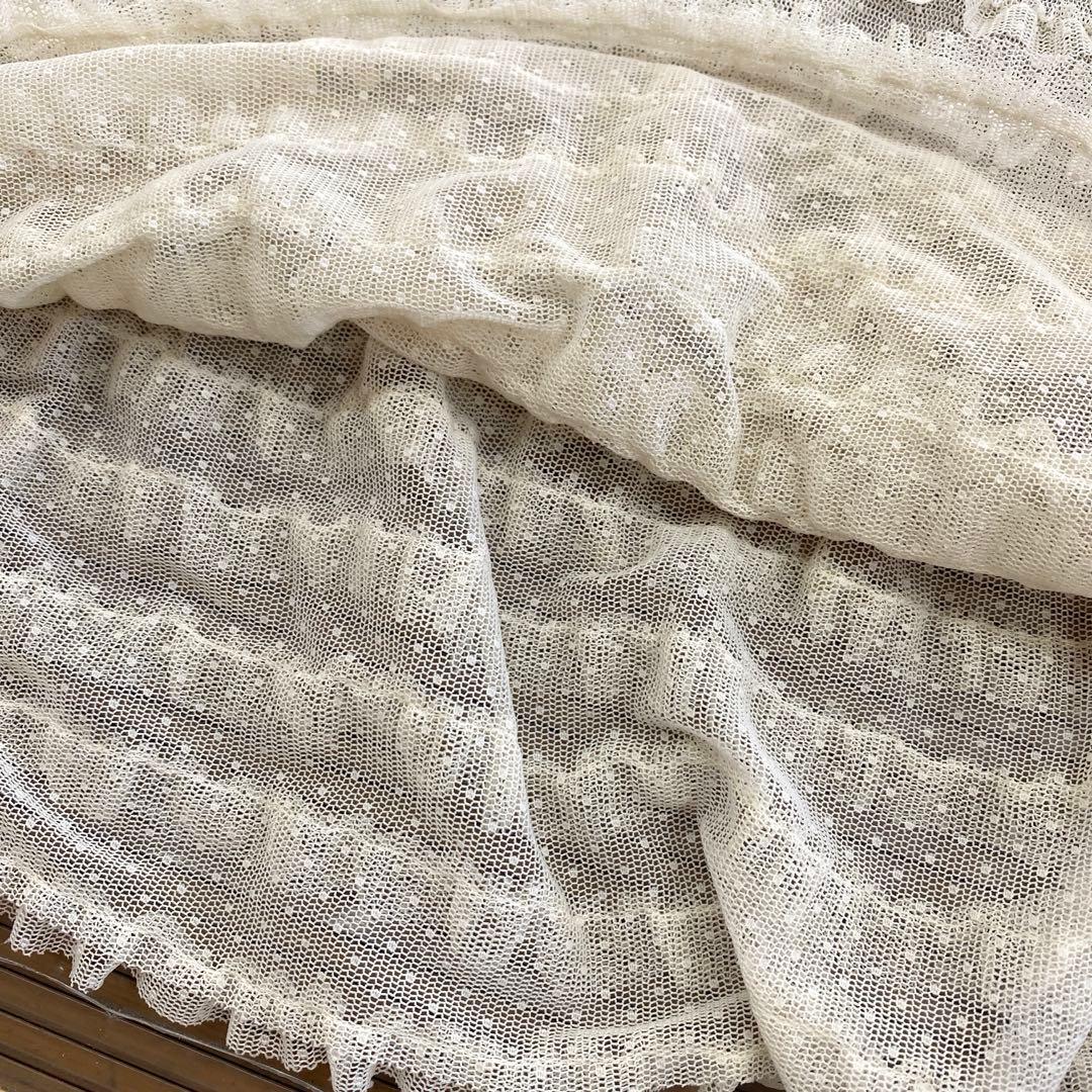 RT 146767様　ピンクハウス チュールレース ノースリーブフリルベスト