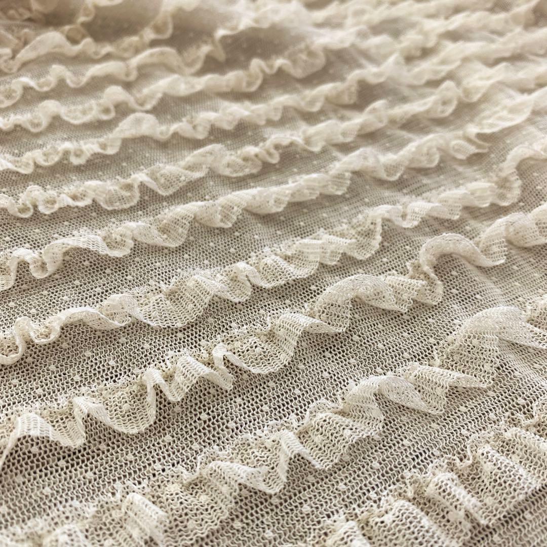 RT 146767様　ピンクハウス チュールレース ノースリーブフリルベスト